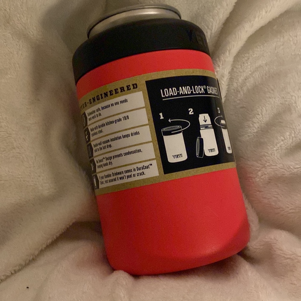 YETI Rambler Colster2.0 in “Bimini Pink” (Fits standard 12oz cans)-Retired Color - Picture 9 of 9